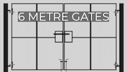 6m site gates